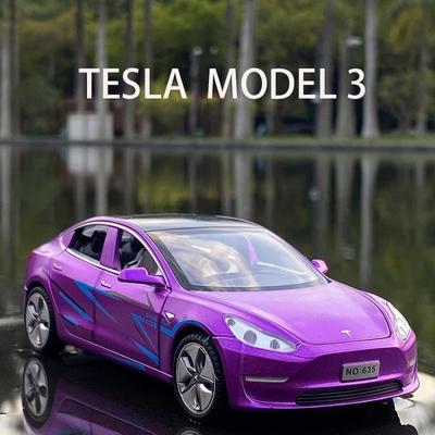 New 1:32 Tesla MODEL X MODEL 3 MODEL S Alloy Car Model Diecasts Toy Car Sound and Light Kid  For Children Gifts Boy