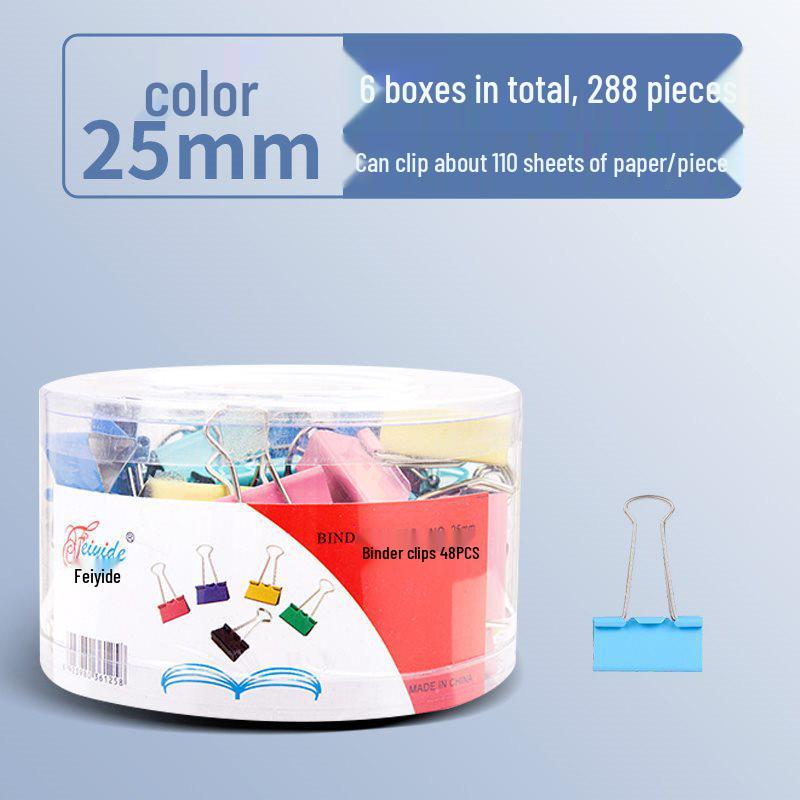 Mixed Pack of Colored Bulldog Clips - Large, Medium, and Small Paper Clips for Documents and Books