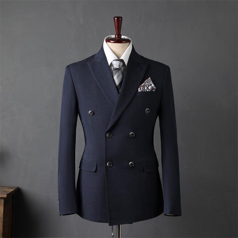 Men s Slim-Fit Three-Piece Suit: Trendy Business & Wedding Attire. 2XL/54
