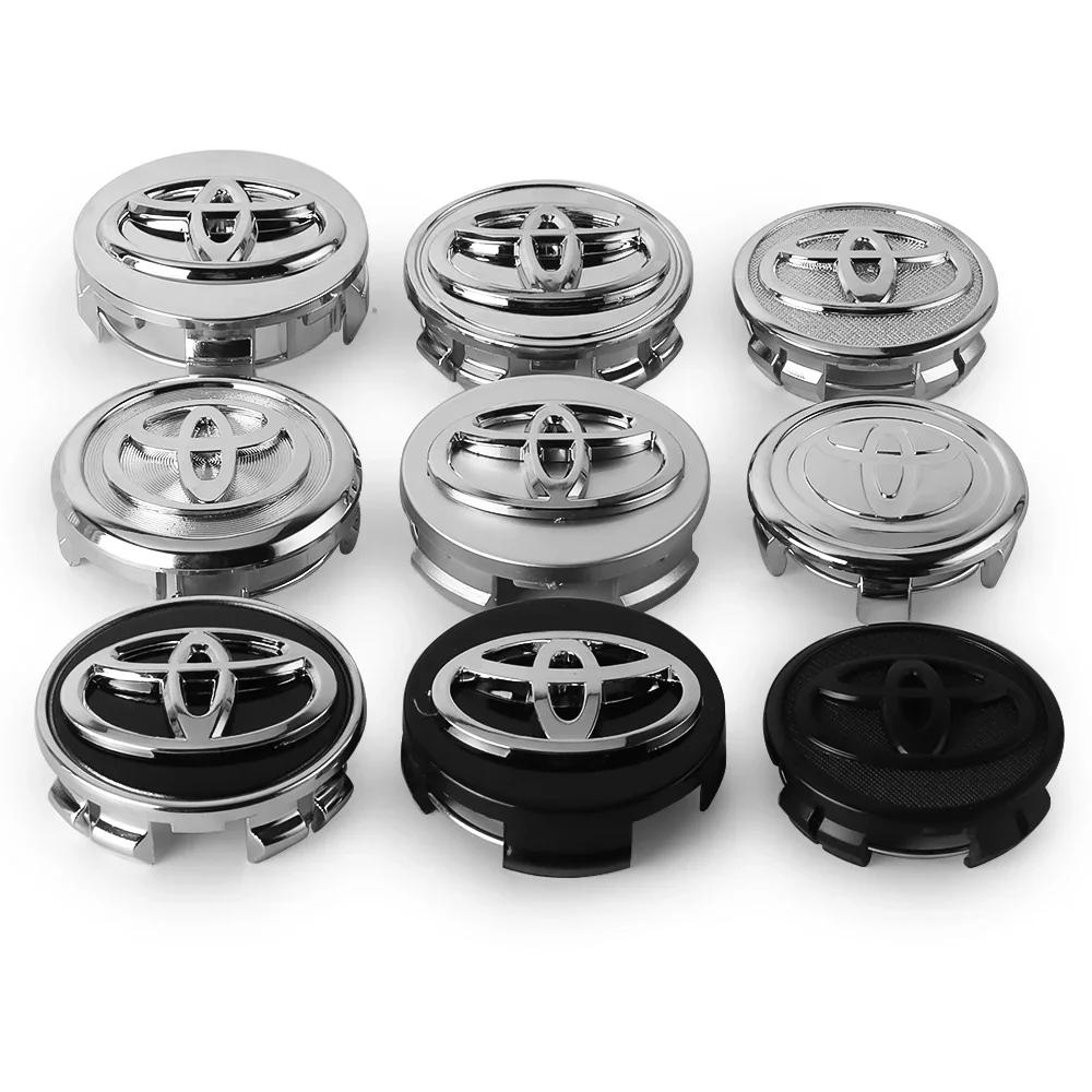 LFPB6 20/40Pcs 62mm Car Wheel Center Covers Badge Car Hub Cap For Toyota C-hr Rav4 Yaris Hilux Avensis Prius Auris Corolla Cross