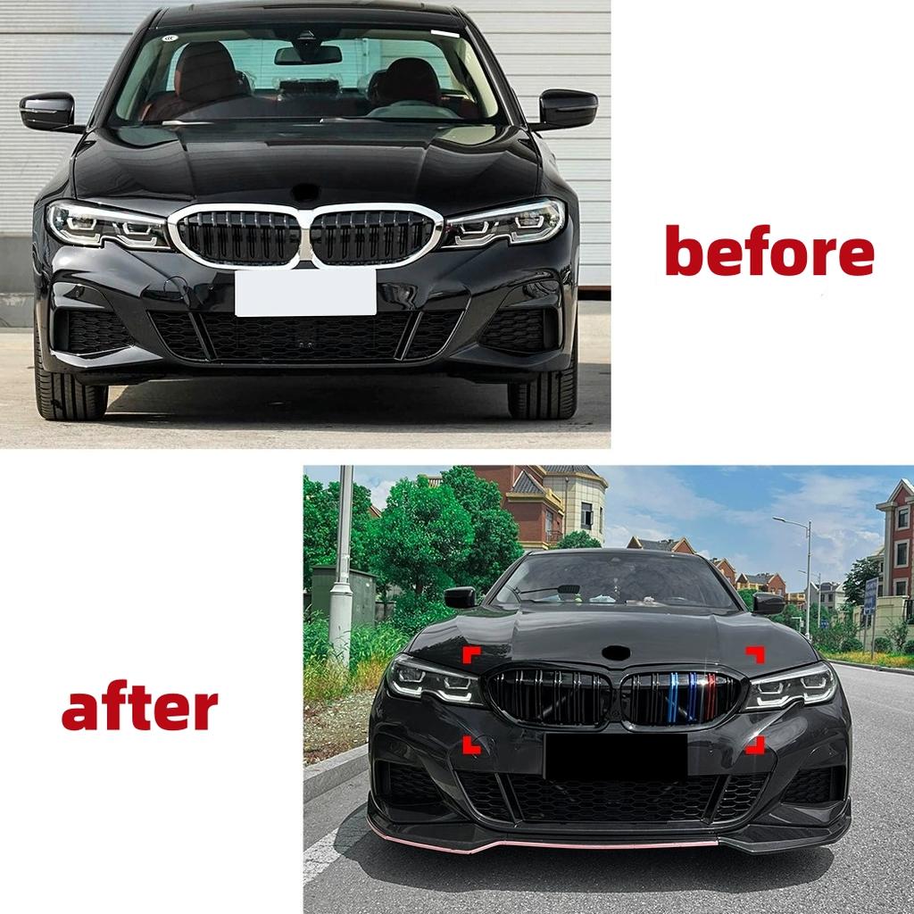 For BMW G20 G21 3-Series 325i 330i 2019-2025 Front Bumper Kidney Racing Grille Double Slat Sport Grill Cover
