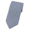 Excellent Tie Clavat Chaine d'Ancre All-over Pattern Blue Silk Mens 5560 MA Used