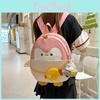 Penguin Cartoon Backpack For Teens And Adults With Durable Nylon And Spacious Design For Daily Commuting