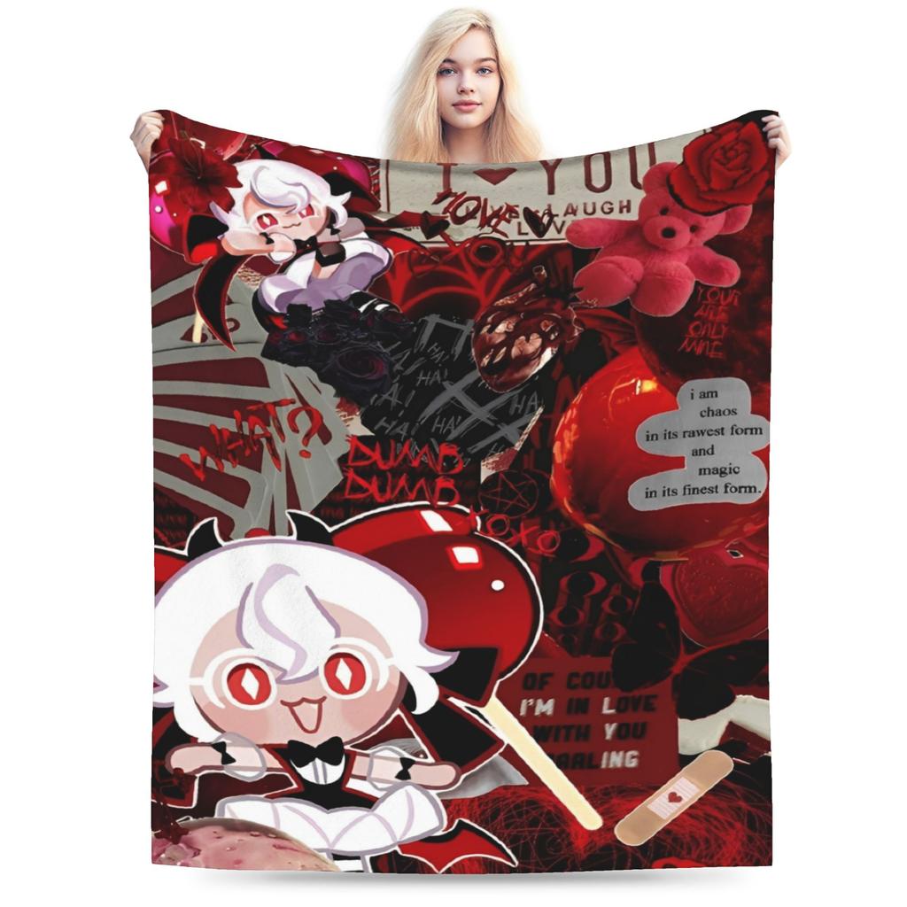 Comfortable Cookie Run Kingdom  Blanket Merch Bedding Decorative Video Games Throws And Blankets Warm Flannel for Office