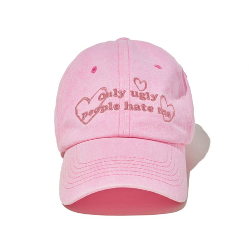 LOTS YOU lotsyou_Only Ugly People Hate Me Ball Cap Charcoal
