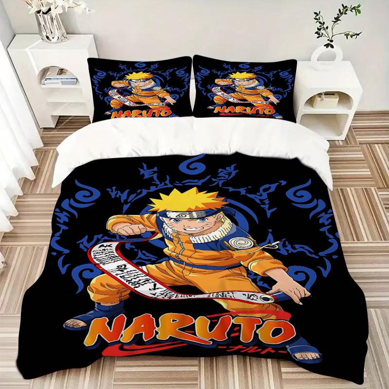 3pcs NARUTO Printed Bedding Set, Soft and Comfortable Quilt Cover for Bedroom, Guest Room .H067