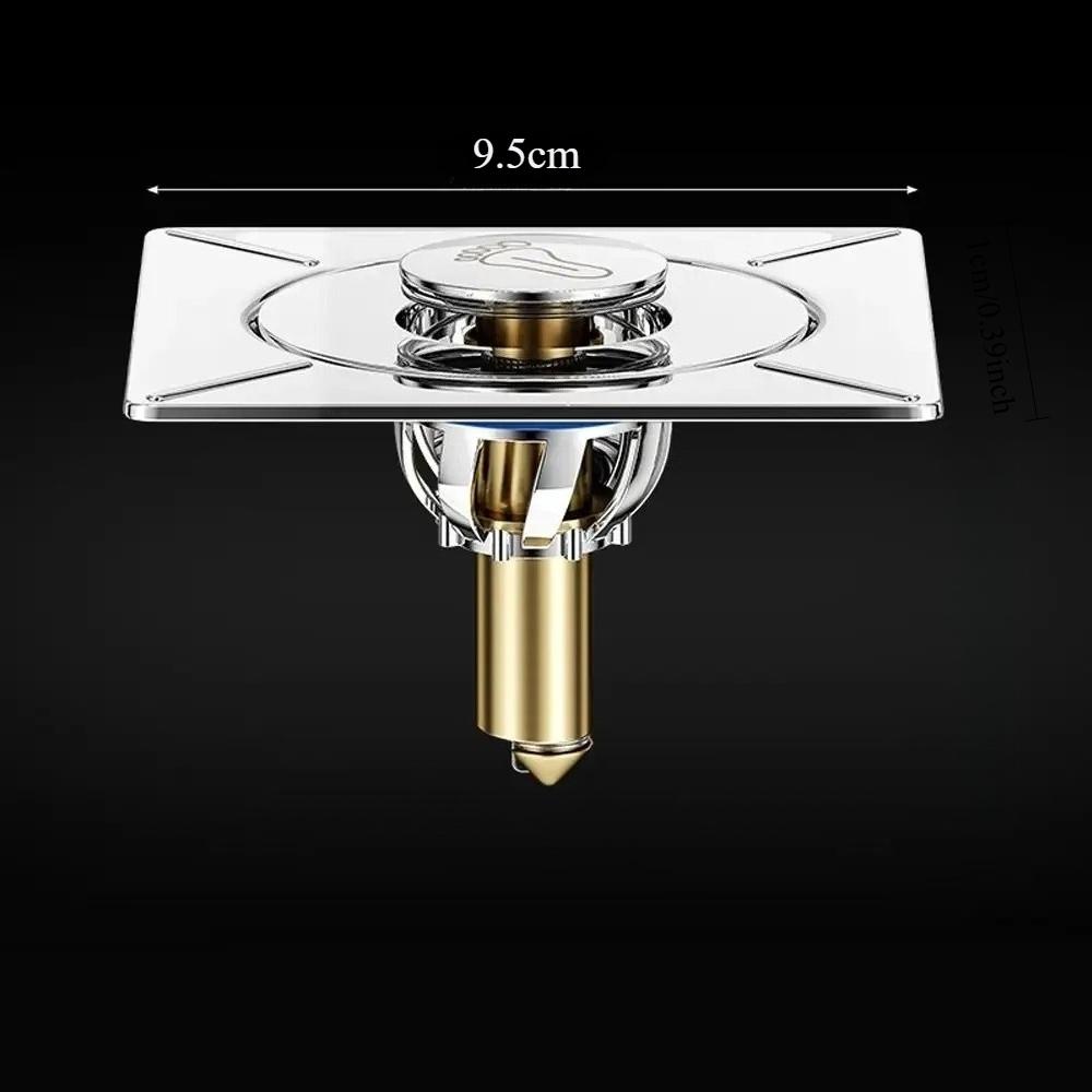 Stainless Steel Soap Dish Quick Drainage Anti-Slip Pop-Up Stainless Steel Floor Drain Shower Room Bathroom Hardware Accessories
