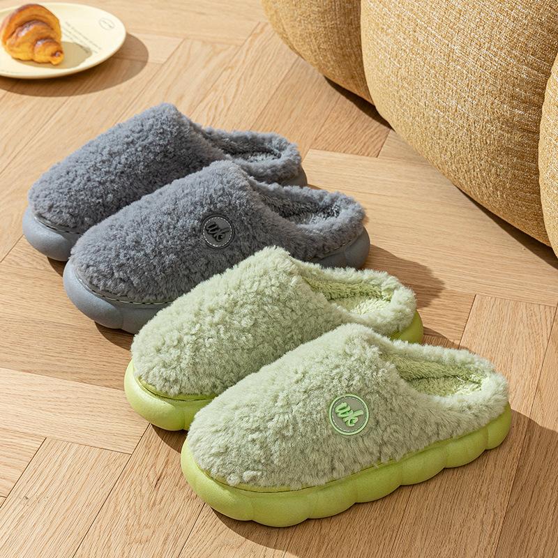 Plüsch Baumwollpantoffeln Herbst und Winter Paar Zuhause Indoor Koreanische Version warme Pantoffeln bequeme neue Baumwollpantoffeln