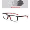 Sport Comfortable Sun Photochromic Gray Square Presbyopic Glasses Man Fashion Uv400 Elderly Glasses Power 0 +25 +50 To +400