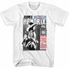 Jimi Hendrix Live In London White Adult T-Shirt