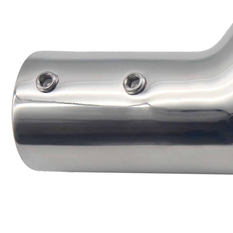 2-Way Pipe Fitting Elbow Marine 110/120/140 Degree Boat Hand Rail Fitting Elbow Pipe Connector 22/25mm with L Shape Hex Key