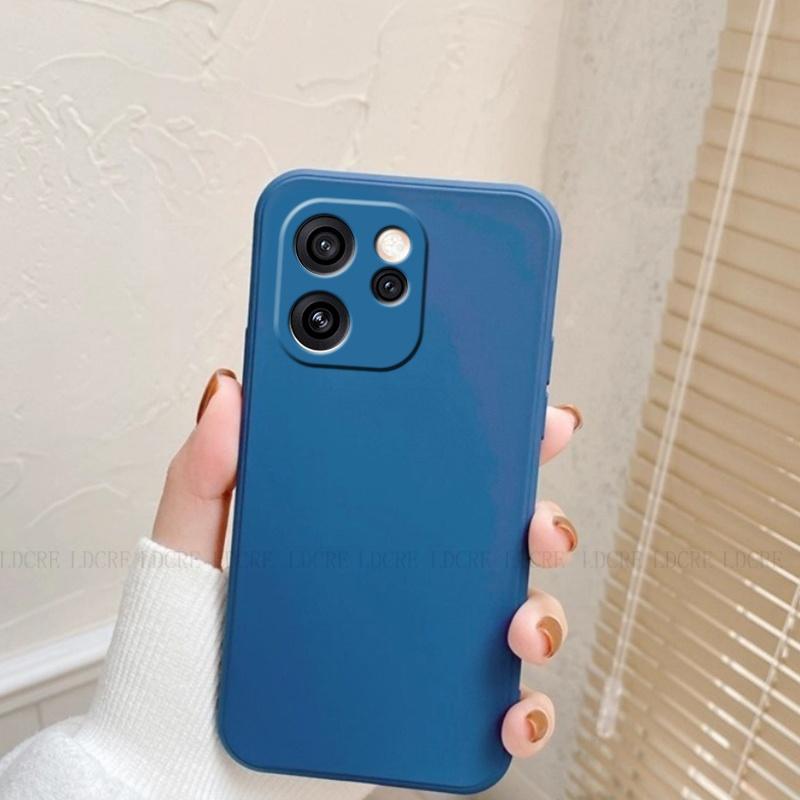 

Для OPPO Reno 15 Pro Чехол Накладка Reno 15 Capas Оригинальный Задний Бампер Жидкий Силикон Ударопрочный Мягкий ТПУ Чехол Reno 15 Pro Fundas For Reno 15 Pro синий