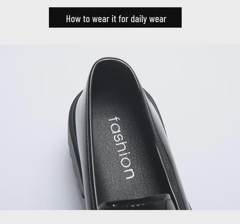 Damskie Loafersy na Grubej Podeszwie Sznurowane 2025: Wszechstronny brytyjski styl na wiosnę i lato