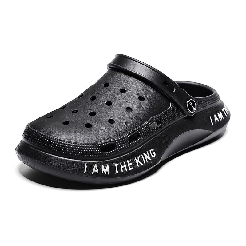 Men's Summer Slippers 2024 Luxury Casual Platform Barefoot Shoes For Men Comfortable Soft Beach Outdoor Trekking Garden Sandals