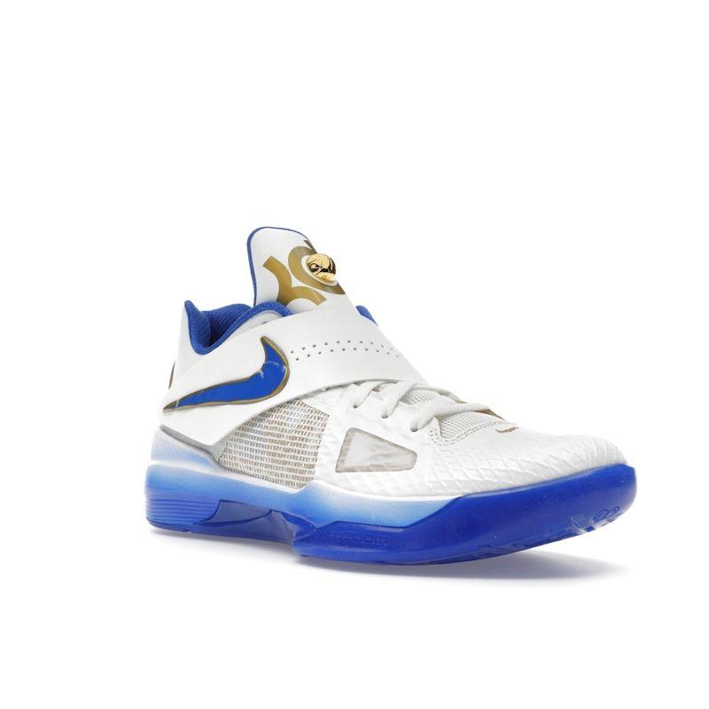 Nike Zoom KD 4 The Real MVP - Summit White Unisex Sneakers Hyper-Royal Metallic-Gold IB3546-100