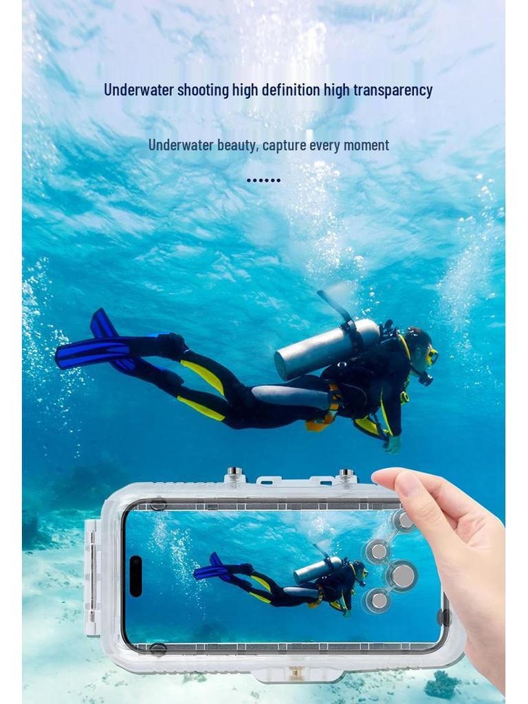 Wodoodporna obudowa do nurkowania PULUZ dla iPhone 16 Pro/Pro Max - Uszczelnienie 40m
