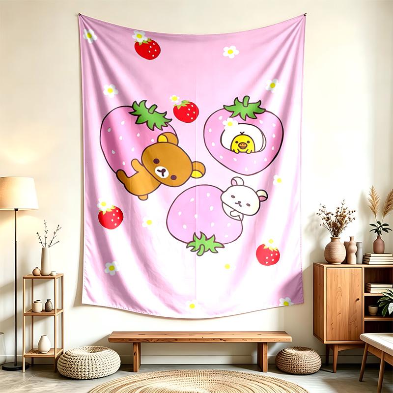 Rilakkuma (14) Tapestry Suitable For Decorating Homes Dorms And Bedrooms Soft To The Touch And A Perfect Gift For Friends And Family