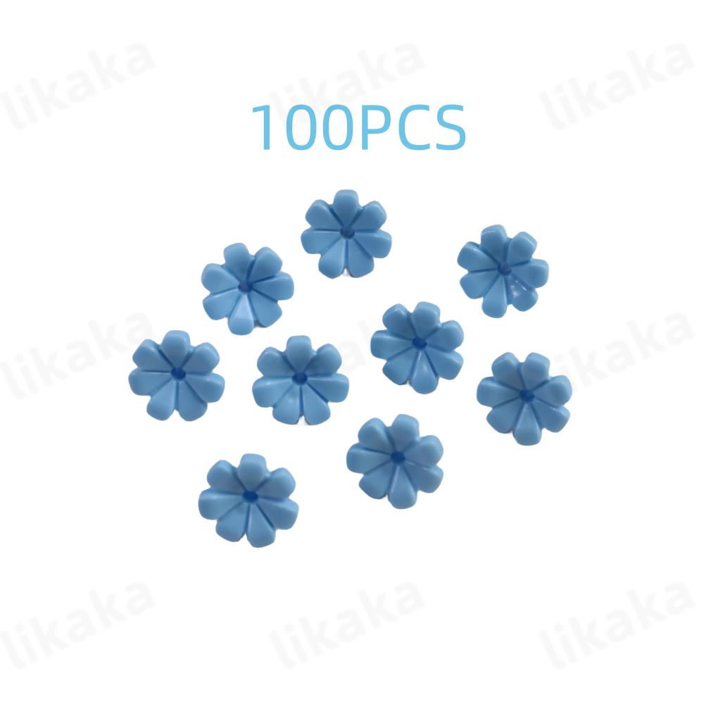 100PCS MOC Colorful Flower Building Blocks DIY Beautiful Gardens Bricks Toys City Tree House Scene Plants Accessories for Girls