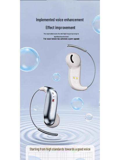 Monster C01 Bluetooth Open-Ear Bone Conduction Wireless Headphones, Ultralight and No-Feel Over-Ear Design
