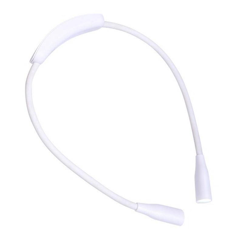 Versatile Neck Book Light LED Neck Reading Light With Adjustable Brightness,Soft Grip Pad,For Reading & Crafting