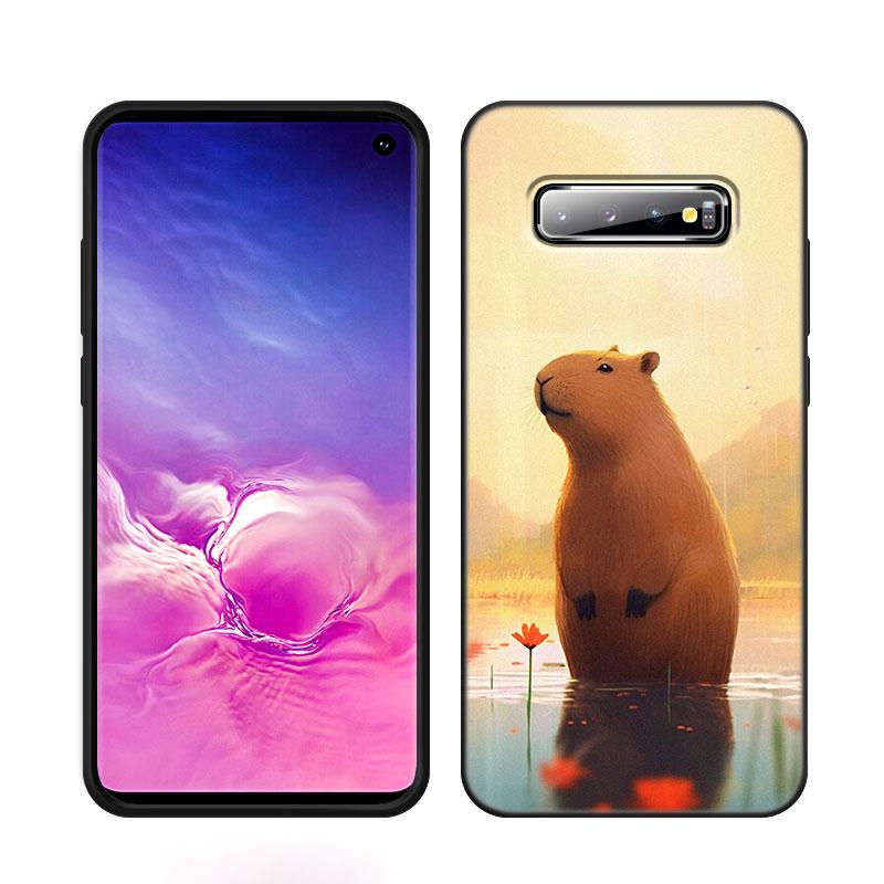 Cute Cartoon Capybara Phone Case For Samsung M30 M31 S Note 10 20 M04 M13 M32 M14 M23 M33 M34 M42 M52 M53 M54 5G M11 M12 M21 M22