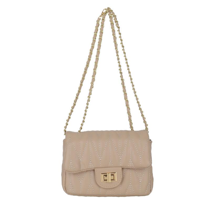 Fashion shoulder bag women's 2025 spring and summer new simple casual chain messenger bag trend niche small square bag