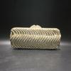Damenhandtaschen Abend-Abschlussball-Clutches Gelbe Wellenform Damen Diamant-Clutch-Taschen Luxus Damen Kristall Abendessen-Party-Handtaschen