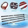 Striscia LED per Interni Auto, 72 LED Luce d'Atmosfera RGB