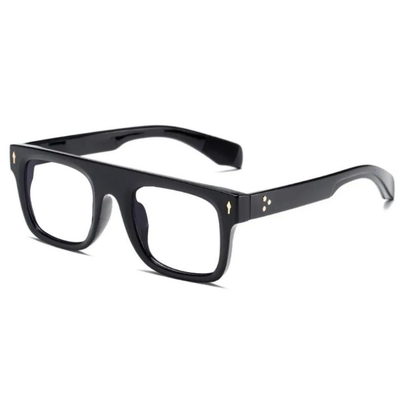 Classic Black Luxury Brand Women's Reading Glasses Anti Blue Light Transparent Eyewear Trendy Oversized Square Eyeglasses Men +2