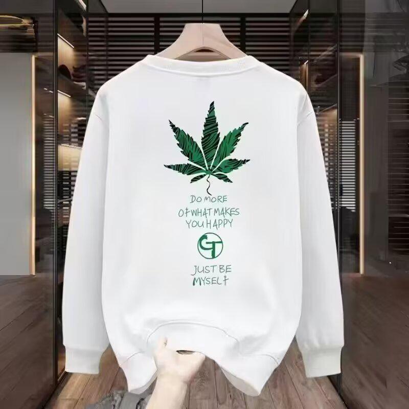 

Men s Autumn Trendy Loose Crew Neck Sweatshirt: American Street Style, Heavyweight Long Sleeve T-shirt for Teens XL