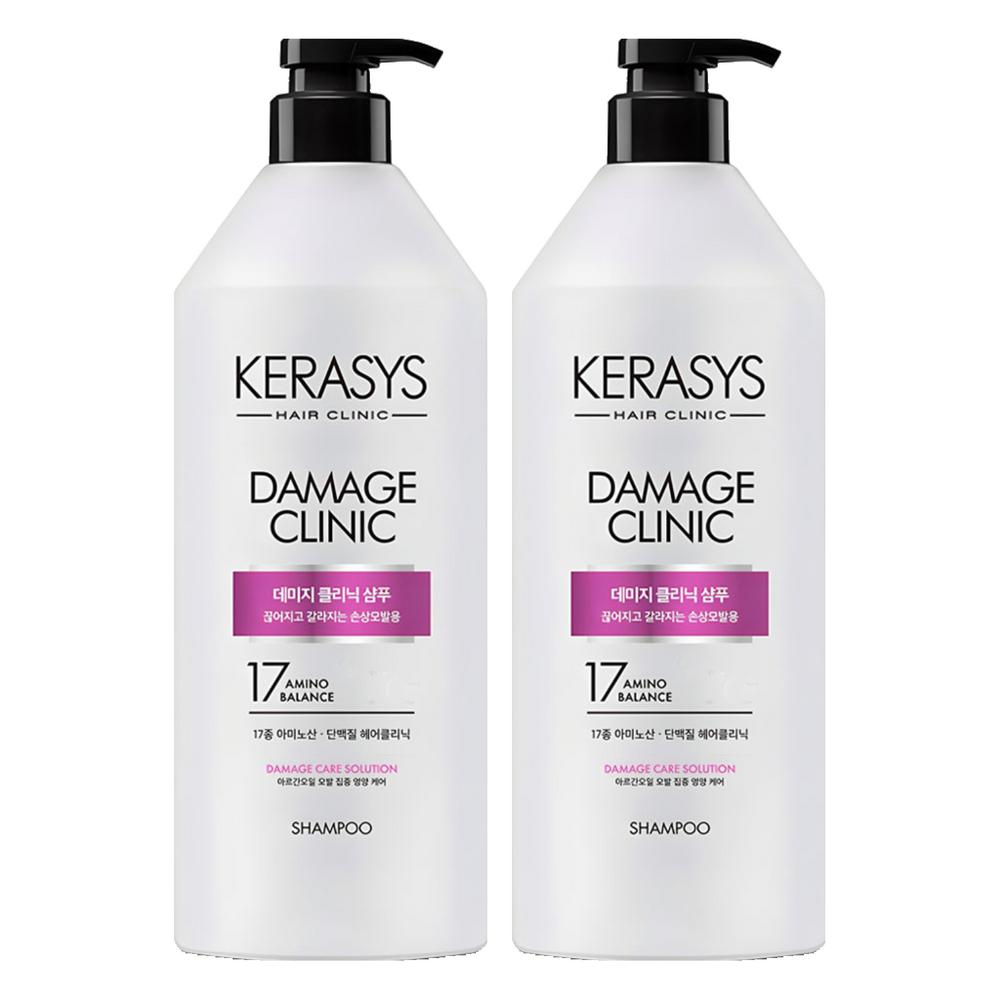 Kerasis Damage Clinic Damage Care Protein Shampoo Floral Powder Scent 980ml 2 Pcs