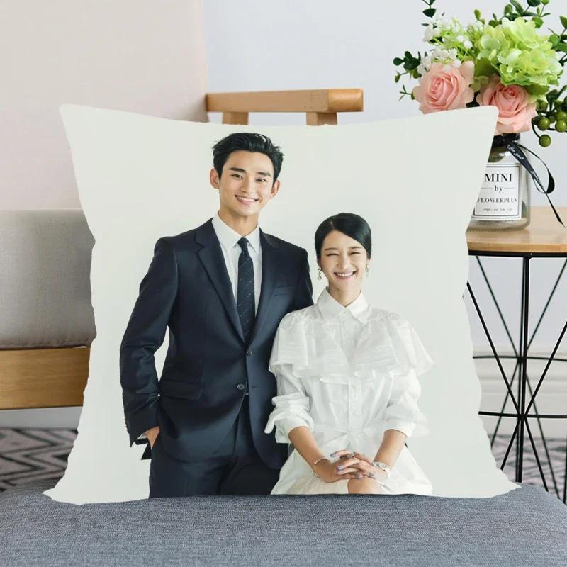 45x45cm Kim Soo Hyun Pillowcase Bedroom Home Decorative Nice Gift Pillow Cover Square Zipper Pillow Cases Satin Soft Fabric