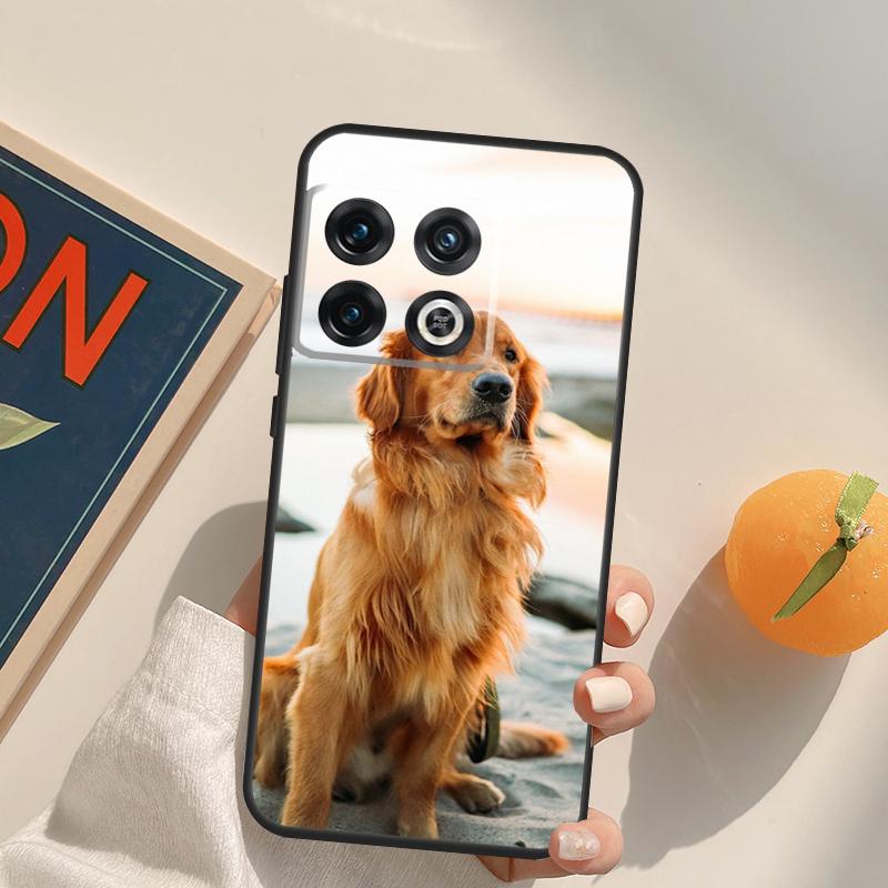 Goldener Retriever Hundehülle Für OnePlus 11 10 9 8 Pro 8T 9R 10T 9RT Ace Nord 2 2T CE N10 N100 N20 N200 Rückabdeckung