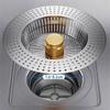 Sturdy Stainless Steel Kitchen Sink Drain Strainer Gold Finish Food Catcher Basket for Clean and Tidying Kitchens