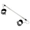 PU Leather Hand Cuff Bracelet Stainless Steel Spreader Bar with Lock & Keys