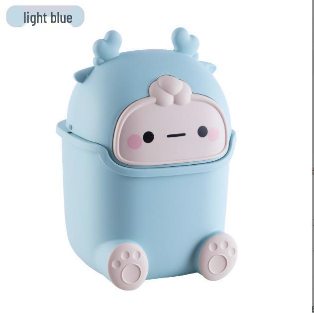 Internetberühmter Klappdeckel-Mini-Mülleimer & Organizer für Schreibtisch oder Esstisch