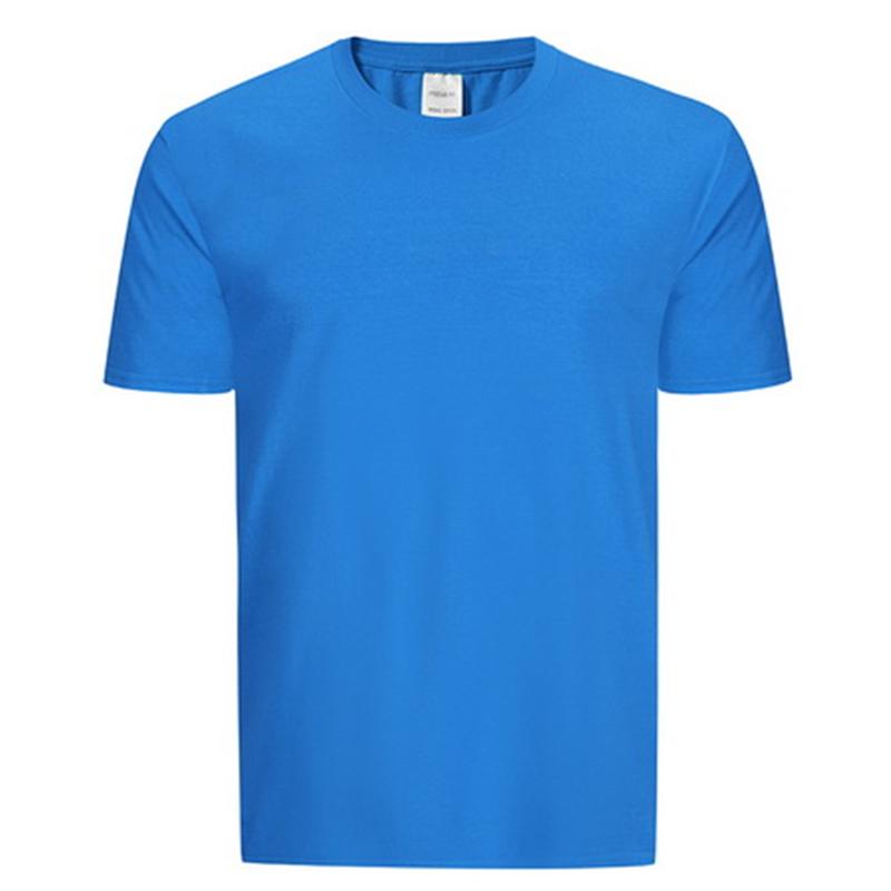 2023 Solid Cotton T-shirt Men's Fitness O-Neck Men's XS-2XL European Size T Shirt