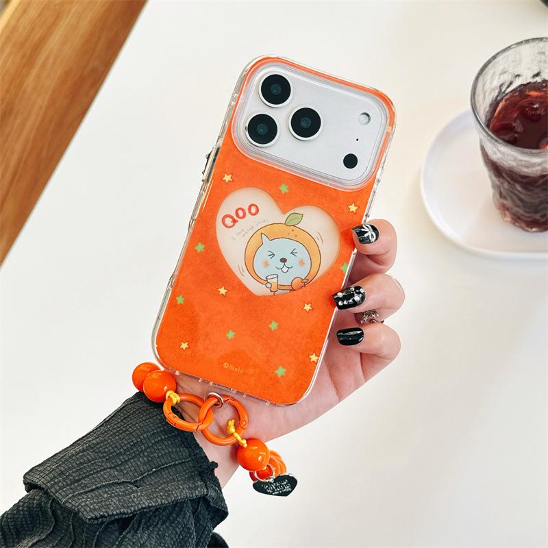 

Heart Cut-Out Qoo Bracelet iPhone Case for Apple 16 Pro Max/15/14 iPhone 17 Pro