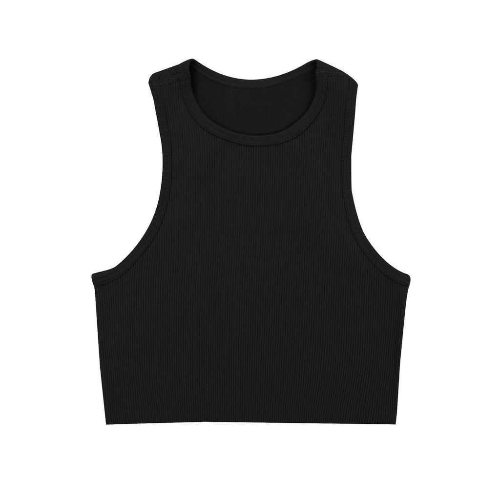 Women's Quick-Dry Elastic Running & Yoga Vest - Sweat-Wicking Cover-Up Top Without Chest Pad