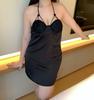 Suspender chest pad backless sexy loungewear large size hot uniform sexy underwear