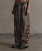 Garter Gallery Side Logo Cross Dirty Sweat Pants_Beige