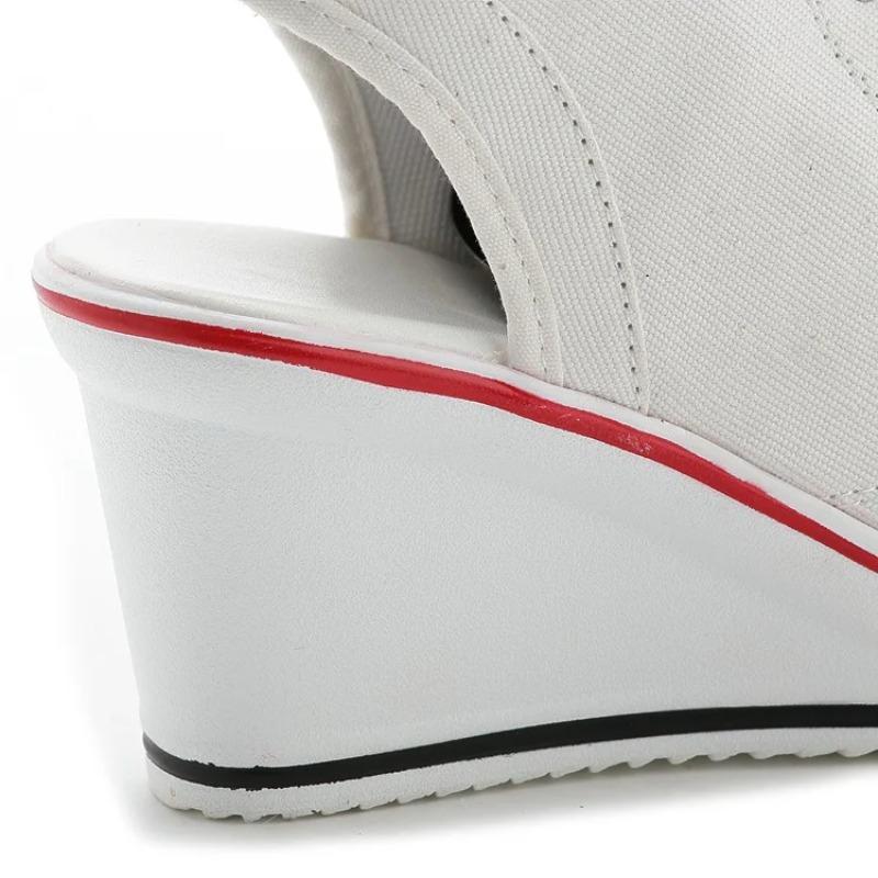 Women Sandals Lady Platform Wedges Sandals Zipper Comfortable Women's Toe Casual Summer Sports Shoes Sandalias