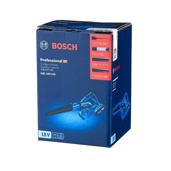 Bosch Professional 18V Souffleur GBL 18V-120 (sans batterie ni chargeur) en boîte carton - BOSCH - 06019F5100