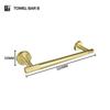 Brushed Gold Stainless Steel Towel Bar Rack Toilet Paper Holder Towel Rack Hook Toilet Brush Bathroom Hardware Accessories