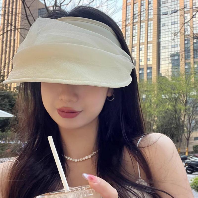 Crownless Sun Hat UPF50 Plus for Women Foldable Headband UV Protection for Summer Beach Hiking Trips