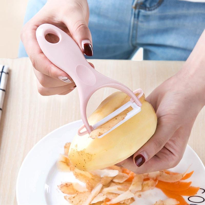 Stainless Steel Fruit Peeler Plain Ceramic Paring-knife Potato Vegetable Apple Fruit Peelers for Kitchen Carrot Vegetable Peeler
