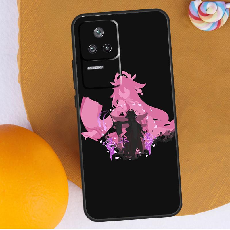 Genshin Impact Yae Miko For POCO F3 F4 GT M4 M5 X3 X4 Pro Phone Case For Xiaomi 12S Ultra 12T 11T Pro 12 11 Lite