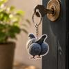 Pigeon Animal Motif Keychain Acrylic Hanging Ornaments Creative Cartoon Cat Pendant  Gift