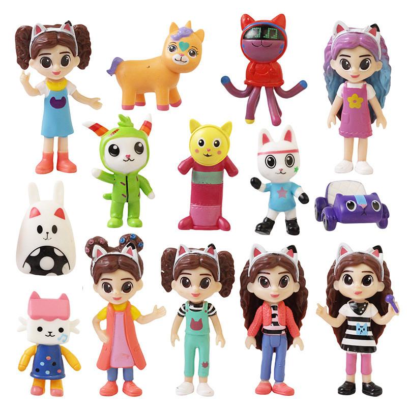 Pvc Dollhouse Gabbys Action Figures Model Toy Desktop Decoration Gift Anime