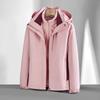 Autumn & Winter 3-in-1 Couple's Fleece-Lined Jacket Set: Detachable, Thickened Outdoor Mountaineering Coat for Men & Women